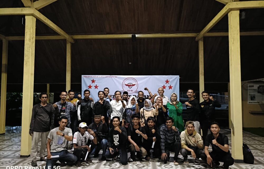 Keluarga Besar Rpm Gelar Silaturahmi Pembentukan Organisasi, Aji Rosyad : Kami Semua Perintis Bukan Pewaris, Mari Kita Bersatu