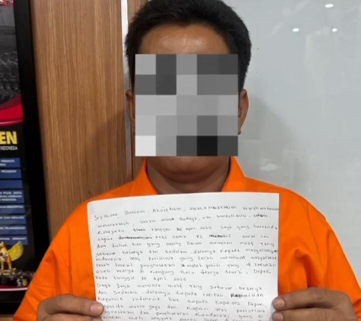 Ts Meminta Maaf Atas Kegaduhan Pembakaran Mobil Polisi Di Depok