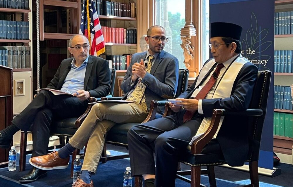 Menag Nasaruddin Umar Sampaikan Gagasan Moderasi Beragama Dan Ekoteologi Di Georgetown University