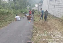 Wujud Syukur atas Pembangunan Jalan oleh Gubernur Banten, Warga Kampung Cipancur Lakukan Kerja Bakti