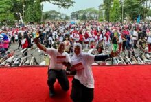 Meriahkan Hut Bhayangkara 79, Ribuan Warga Lebak Serbu Alun-Alun Rangkasbitung