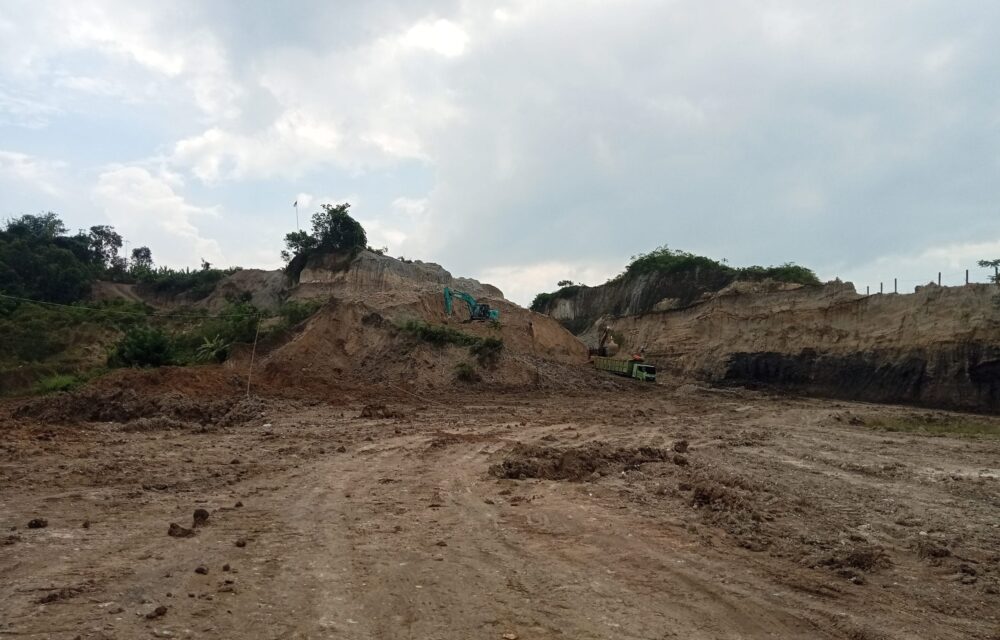 Gawat, Tambang Diduga Ilegal Di Dekat Gerbang Tol Rangkasbitung Kembali Beroprasi