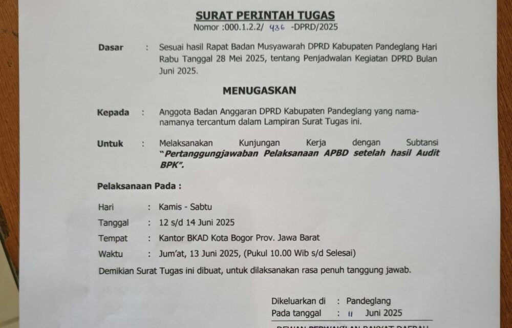 Dprd Pandeglang Lakukan Kunjungan Kerja Ke Bogor Bahas Pertanggungjawaban Pelaksanaan Apbd