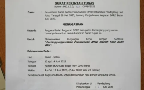 DPRD Pandeglang Lakukan Kunjungan Kerja ke Bogor Bahas Pertanggungjawaban Pelaksanaan APBD