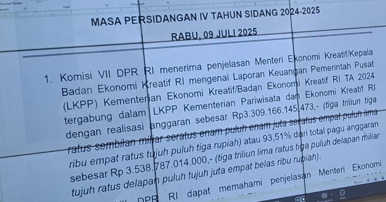 Menparekraf Teuku Riefky Usulkan Tambahan Anggaran Rp 2,34 Triliun Untuk 2026