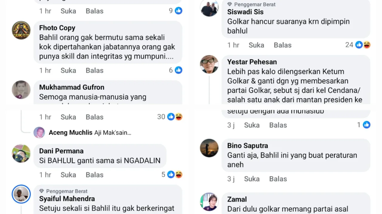 Golkar Bergejolak: Dukungan Netizen Meluas untuk Ganti Bahlil, Munaslub Disebut Didukung Istana
