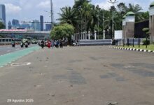 Situasi Terkini Di Depan Dpr Ri, Terlihat Sepi 