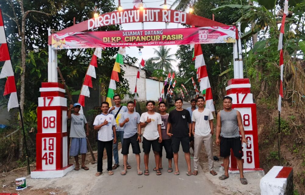 Jelang Dirgahayu Ri 80, Warga Kampung Cipancur Pasir Berikan Kejutan