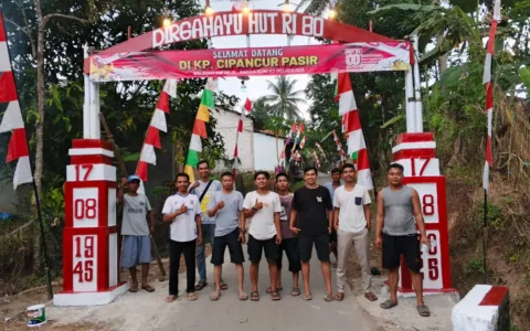 Jelang Dirgahayu RI 80, Warga Kampung Cipancur Pasir Berikan Kejutan