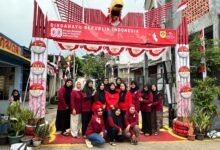 Meriahkan Hut Ri Ke-80, Warga Rt 03/08 Rawa Kalong Bikin Gapura Ikn