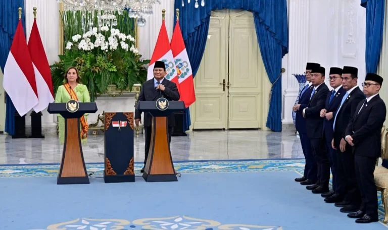 Mentan Amran Dampingi Presiden Prabowo Dalam Pertemuan Bilateral Dengan Peru