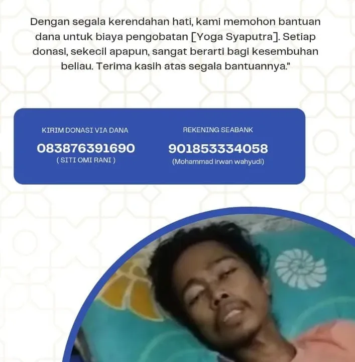 Diduga Akibat Limbah PT GRS, Yoga Syaputra Berjuang Lawan Penyakit yang di Derita