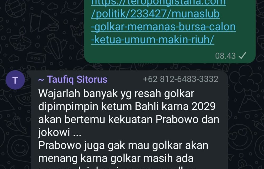 Golkar Bergejolak, Gerindra Resah Pengaruh Bahlil