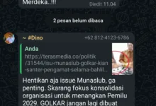 Golkar di Ujung Munaslub? Obrolan WA Bikin Gerindra Khawatir Peta 2029