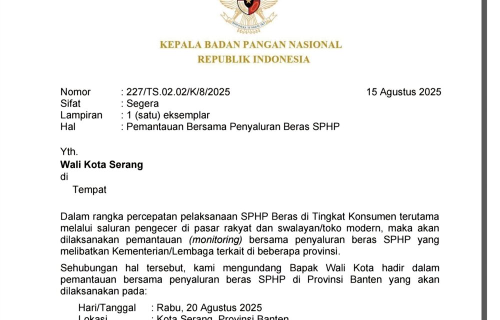 Menteri Tito Diprotes Aktivis Soal Rencana  Kunjungan Kerja Pemantauan Beras Sphp Di Banten