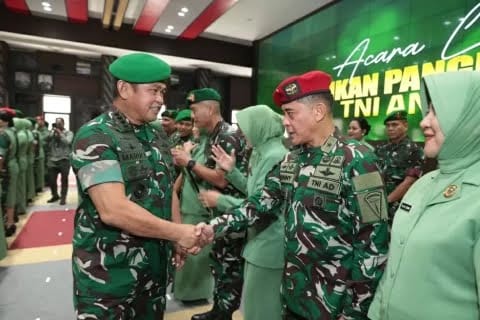65 Perwira Tinggi Tni Angkatan Darat Naik Pangkat