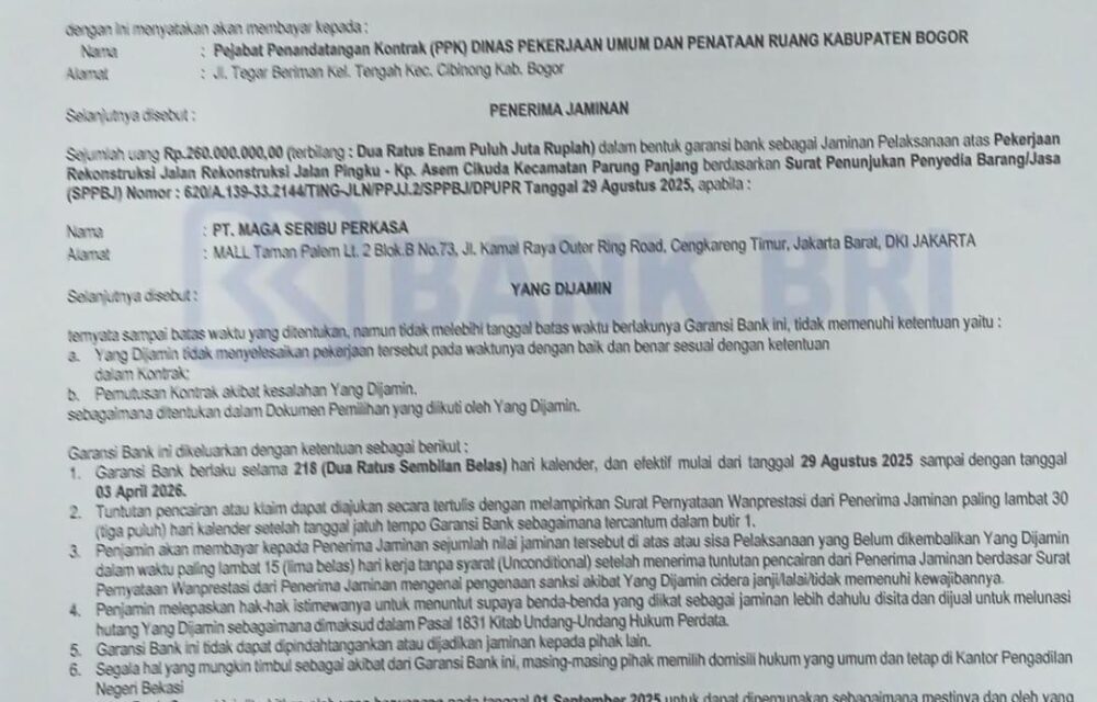 Cv Radika Dan Pt Maga Tersandung Skandal Pemalsuan Dokumen, Pengamat Minta Kejaksaan Bongkar Mafia Proyek Di Kabupaten Bogor