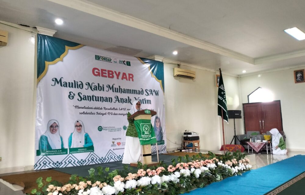 Wujud Cinta Rasulallah, Pw Fatayat Nu Banten Peringati Maulid Nabi Muhammad Saw 1447 H