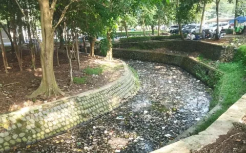 BCW Soroti Keras Kepala Dinas, Sampah Numpuk di Irigasi Dekat Kantor DLH Kabupaten Tangerang