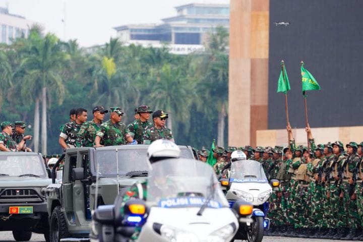 Jelang Hut Tni Ke 80, Jenderal Agus Subiyanto Tinjau Pelaksanaan Gladi Kotor