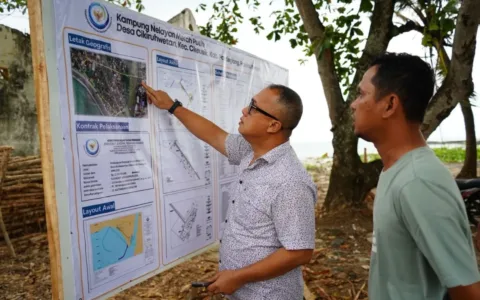 Dukung Penuh Program Presiden, Arif Rahman Pantau Pembangunan Kampung Nelayan Merah Putih di Cikeusik