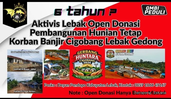 Negara Absen Enam Tahun, Gmbi Lebak Buka Donasi Untuk Warga Cigobang