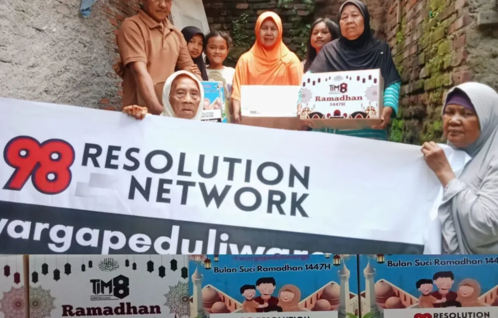 98 Resolution Network Tim 8 Bagikan 300 Sembako Untuk Warga Cilegon Rayakan Ramadhan