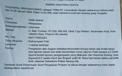 Kasus Dede Apendi: Hukum di Polres Serang Harus Bicara Jelas