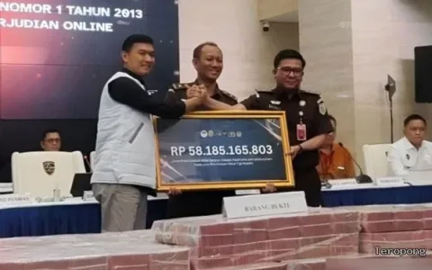 Aset Judol Rp58,1 Miliar Diserahkan Bareskrim ke Kejaksaan Agung