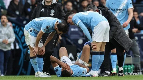City Diterpa Cedera, Rodri Terancam Absen Saat Perburuan Gelar Memanas