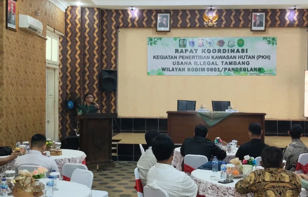 Cari Solusi Legalitas, Rakor Kodim Pandeglang Sepakat Tertibkan Tambang
