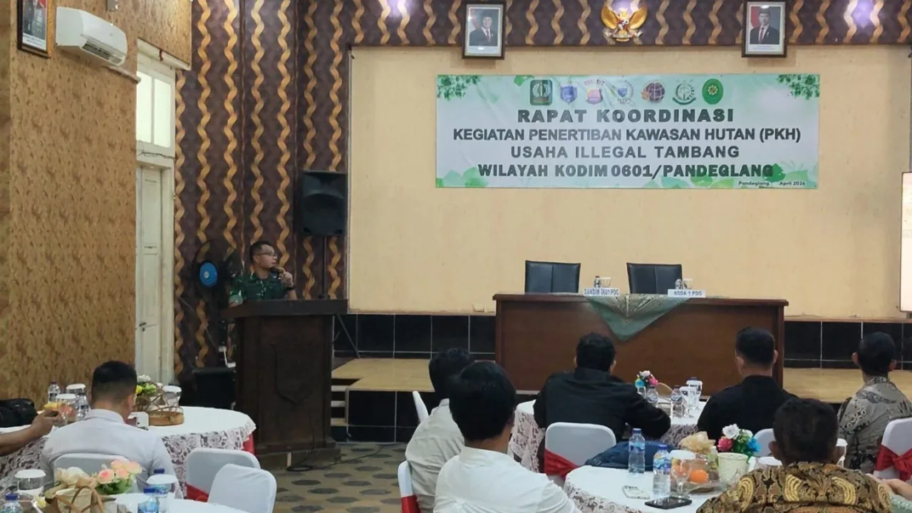 Cari Solusi Legalitas, Rakor Kodim Pandeglang Sepakat Tertibkan Tambang