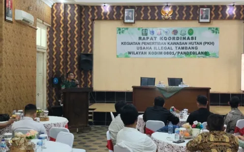 Cari Solusi Legalitas, Rakor Kodim Pandeglang Sepakat Tertibkan Tambang