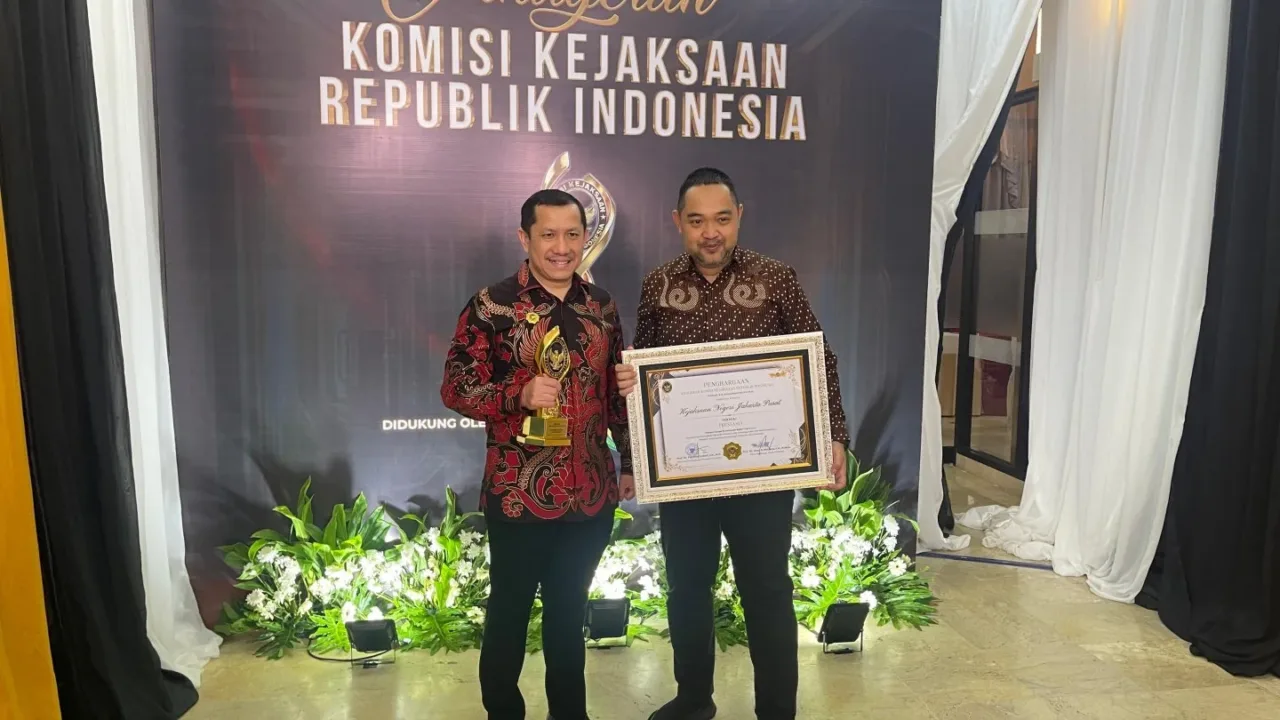 Kejari Jakarta Pusat Sabet Penghargaan Terbaik Kategori Tipe A