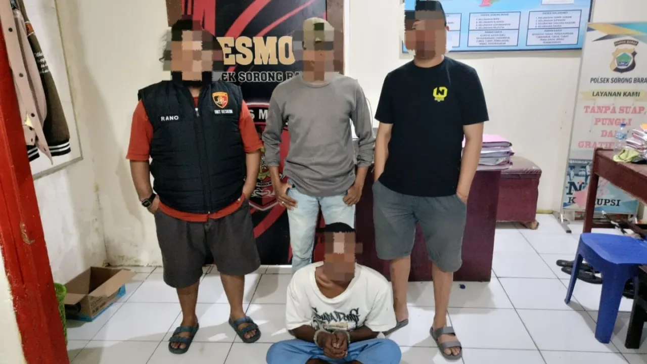 Polsek Sorong Barat Tangkap IMK, Terlibat Curanmor, Begal dan Pengeroyokan di Kota Sorong