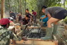 Pembangunan Jembatan Di Cibaliung, Warga Doakan Dan Terima Kasih Ke Presiden Prabowo