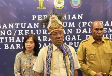 Resmikan Posbakum Se-Papua Barat Dan Papua Barat Daya, Menkum Tekankan Penyelesaian Hukum Secara Adat