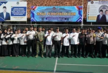Babinsa Koramil 0101/Pandeglang Hadiri Apel Ikrar Zero Halinar Di Rutan Kelas Iib Pandeglang