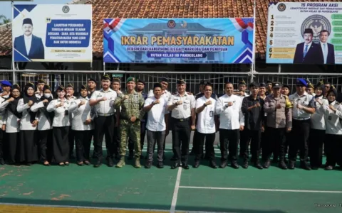 Babinsa Koramil 0101/Pandeglang Hadiri Apel Ikrar Zero Halinar di Rutan Kelas IIB Pandeglang