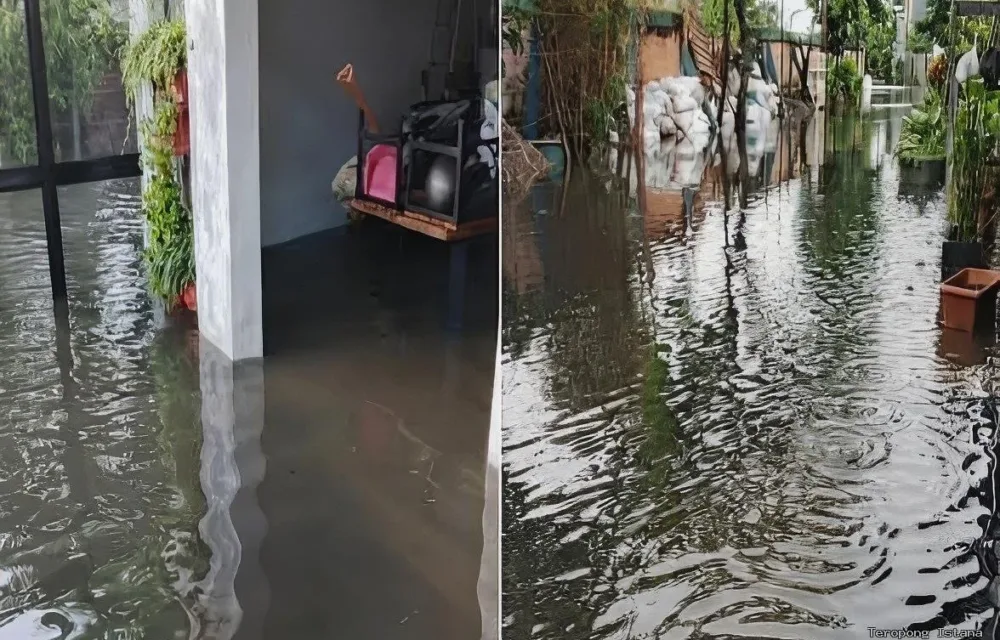 Sungai Menyempit Di Batas Podomoro Park, Warga D’amerta Residence Kebanjiran