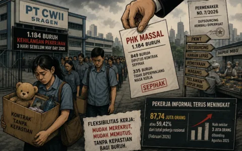 PHK Massal PT CWII Sragen Jadi Potret Rapuhnya Sistem Kerja Fleksibel