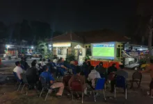 Melalui Nobar Piala Dunia 2026, Polda Banten Bangun Kedekatan Dengan Warga