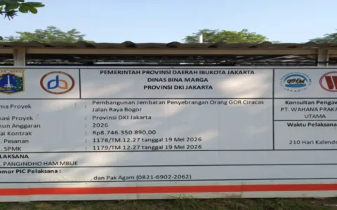 Pemprov DKI Jakarta Bangun JPO GOR Ciracas
