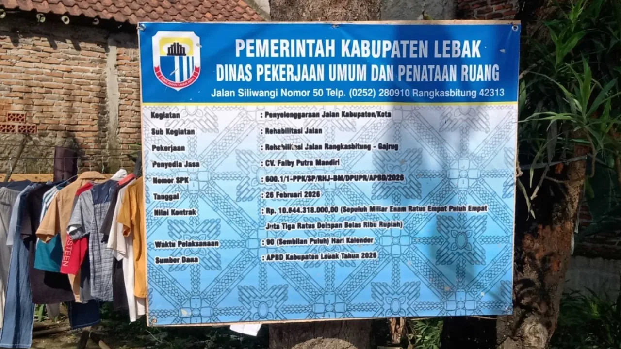 GAMMA: PUPR Lebak Lemah Awasi Proyek Jalan Senilai Rp10,6 Miliar