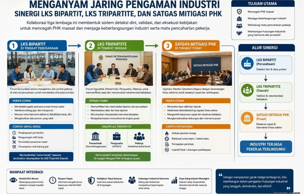 Menganyam Jaring Pengaman Industri: Sinergi Lks Bipartit, Lks Tripartite, Dan Satgas Mitigasi Phk