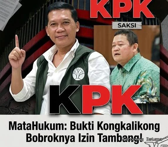 Dirjen Planologi Jadi Saksi Kpk, Matahukum: Bukti Bobroknya Izin Tambang