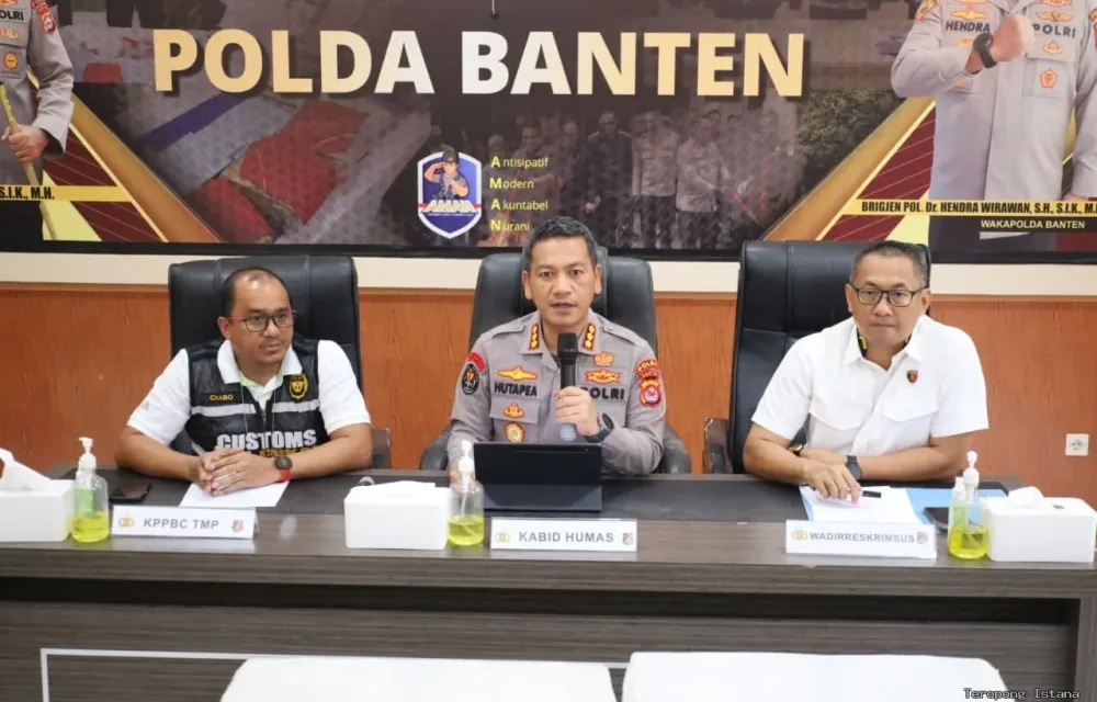 Polda Banten Sita Ribuan Bungkus Rokok Tanpa Cukai, Tiga Terduga Pelaku Diringkus