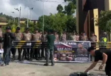 Aliansi Pemuda Sulbar Guncang Polda: Desak Kapolri Copot Kapolres Pasangkayu
